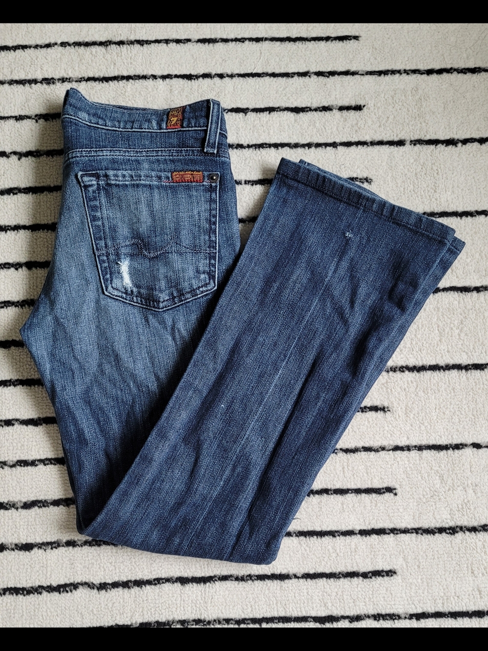 7FAM 7 For All Mankind Denim Boot Cut Jeans Women's 26